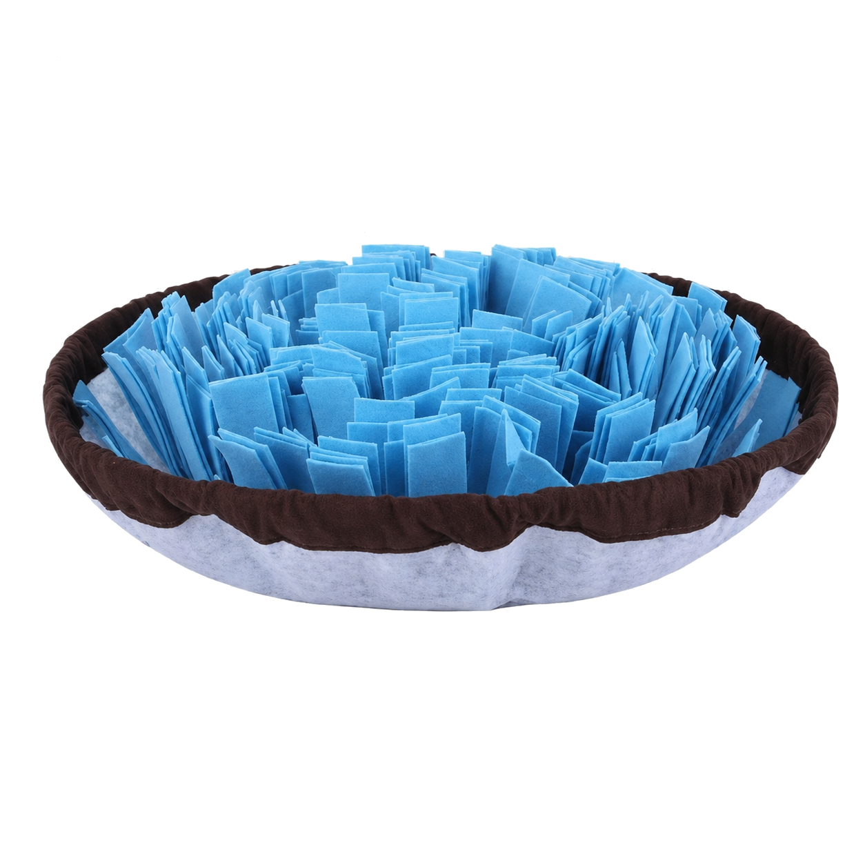 Round snuffle mat for dogs