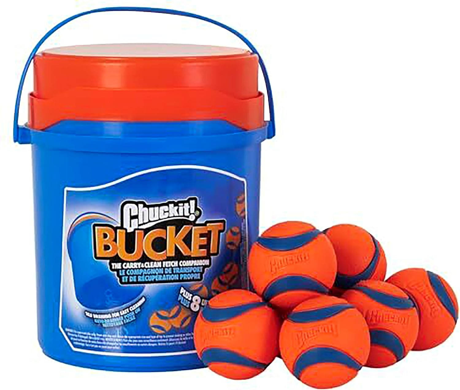 Chuckit! Ultra Ball Dog Toy bucket with balls