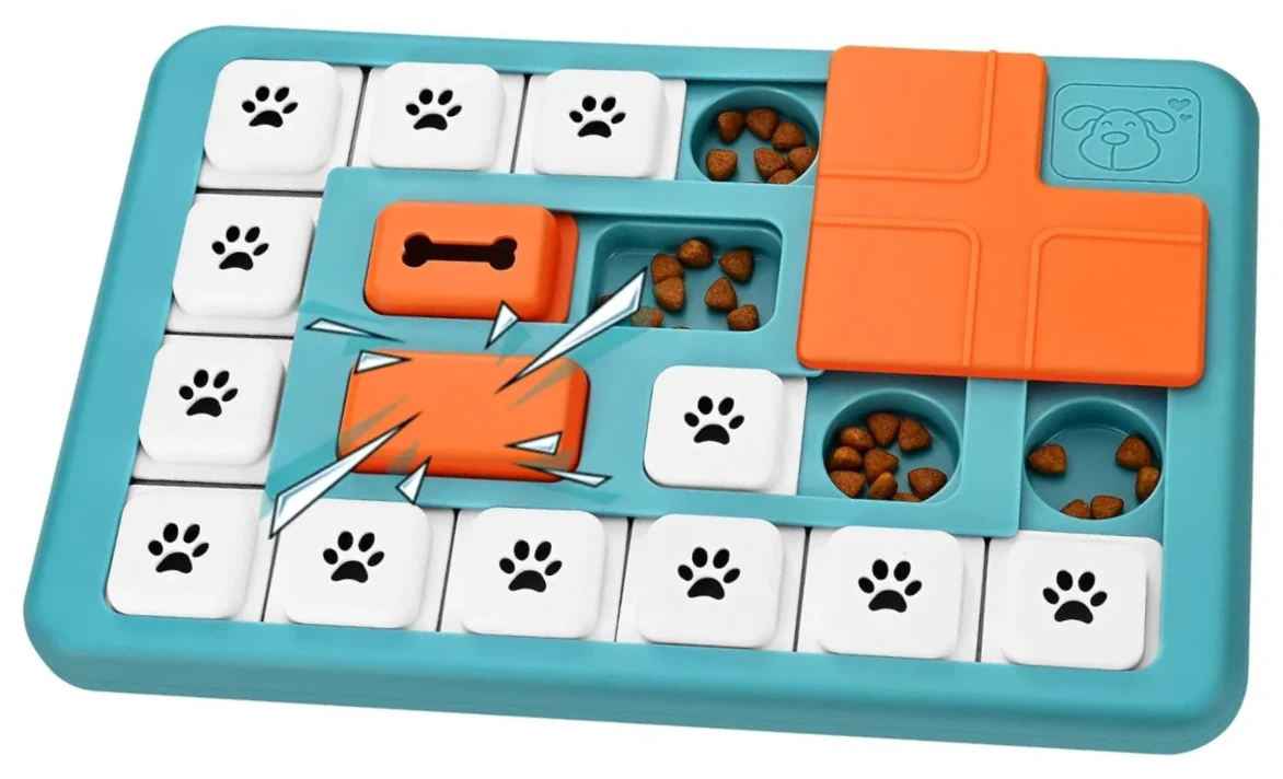 Interactive dog puzzle toy