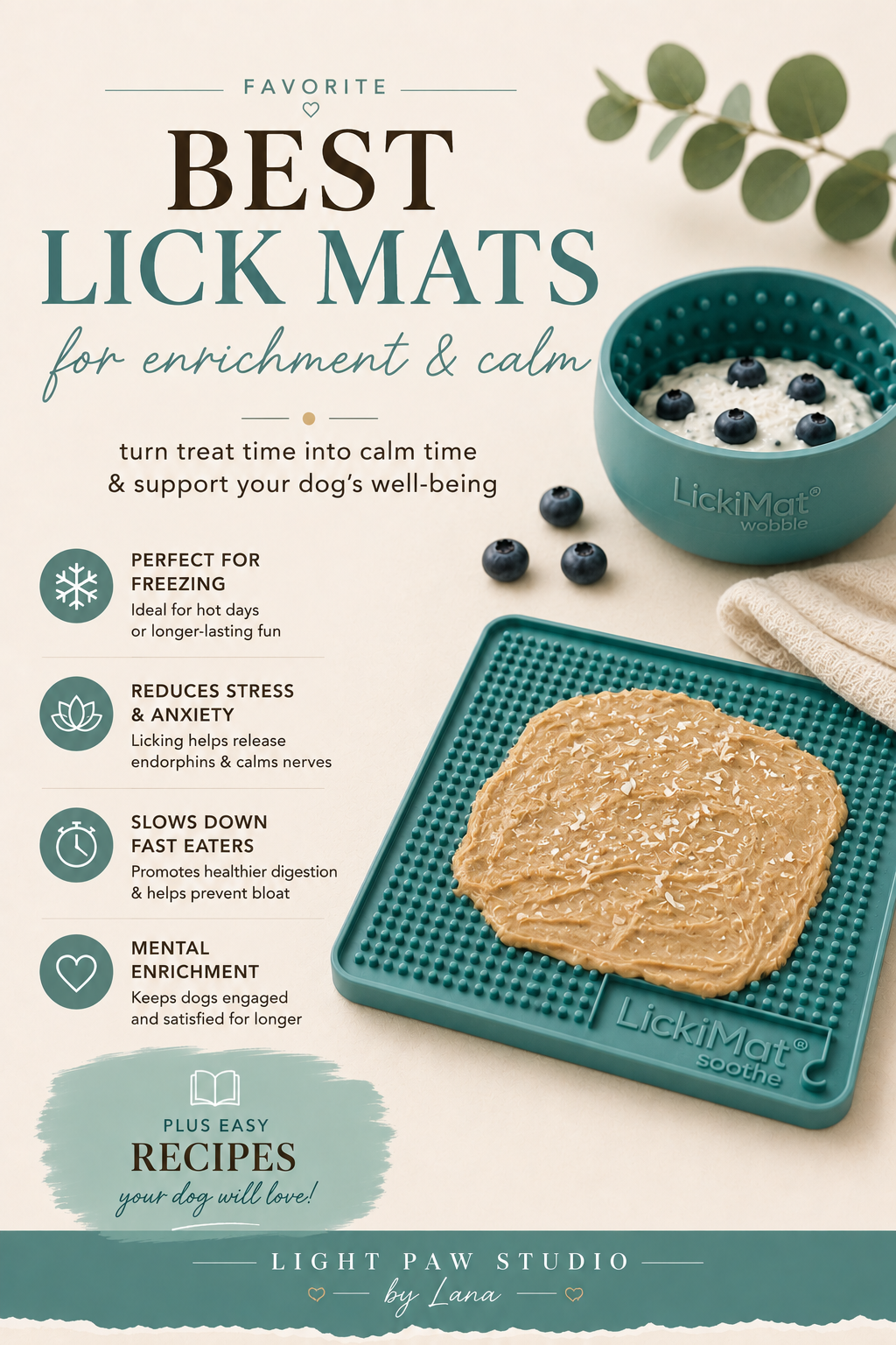 Best lick mats for enrichment and calm