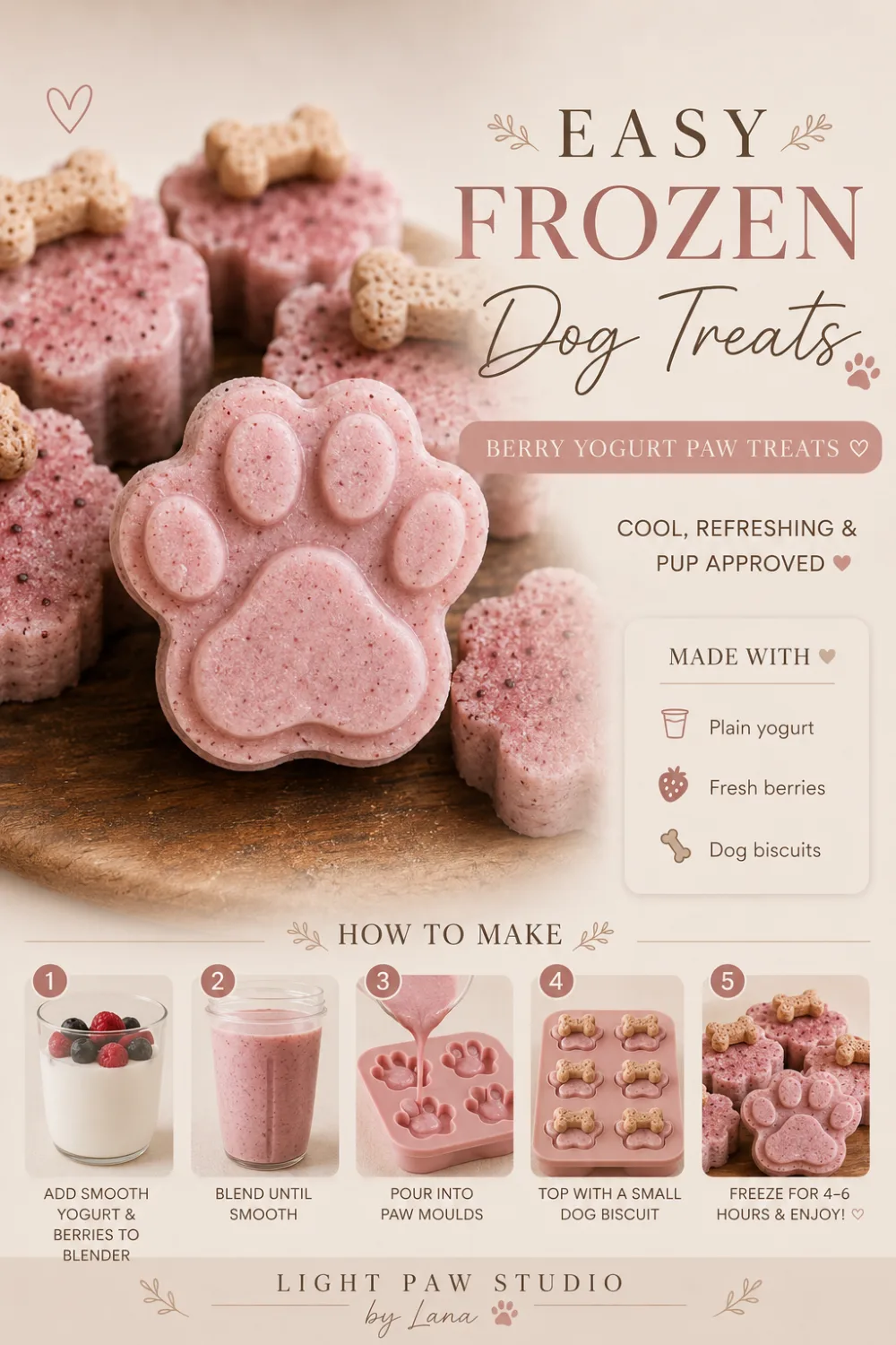 Frozen paw treats