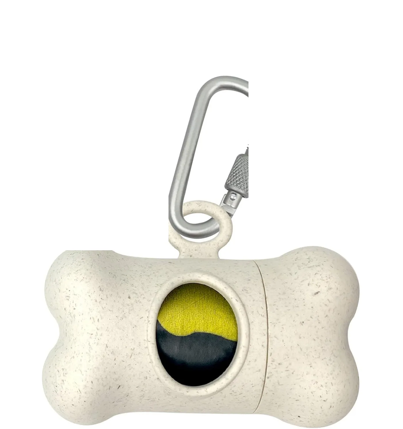 Bone-Shaped Dog Poop Bag Holder with Carabiner