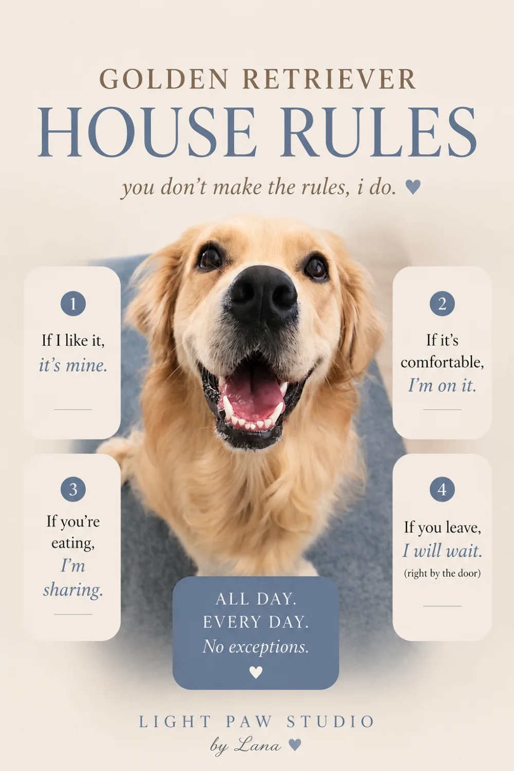 Golden Retriever House Rules