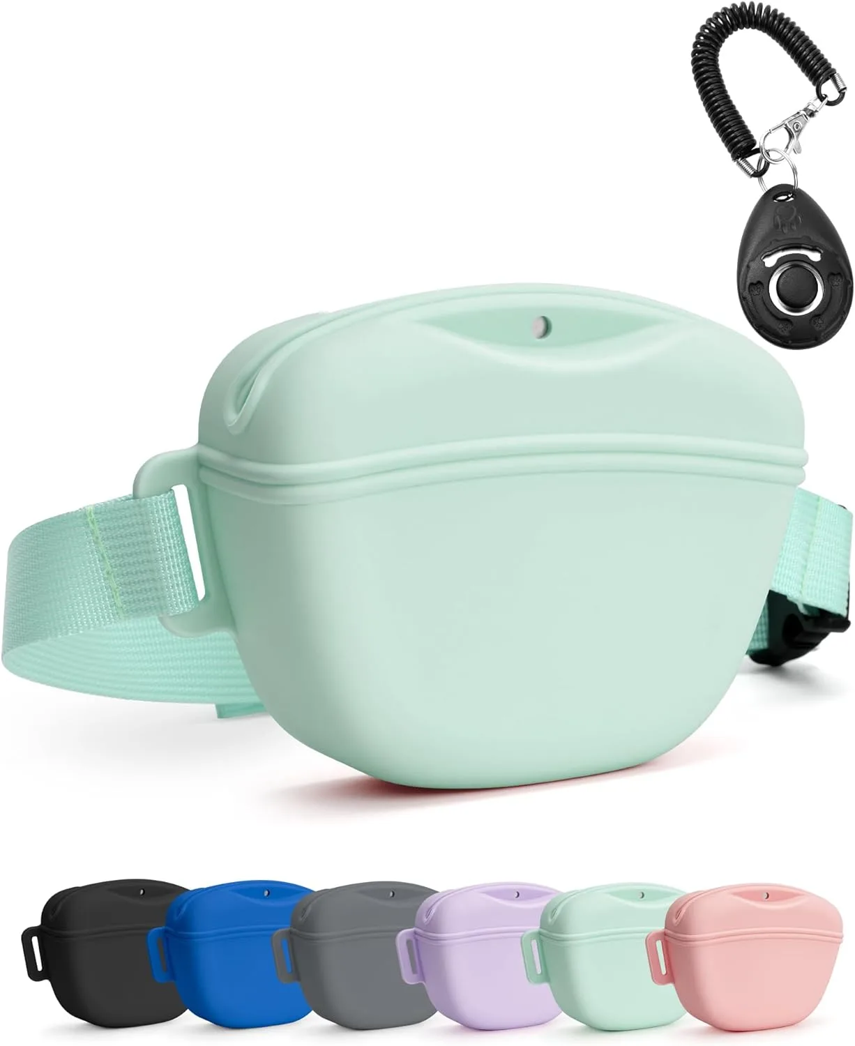 heouvo Dog Treat Pouch with Training Clicker
