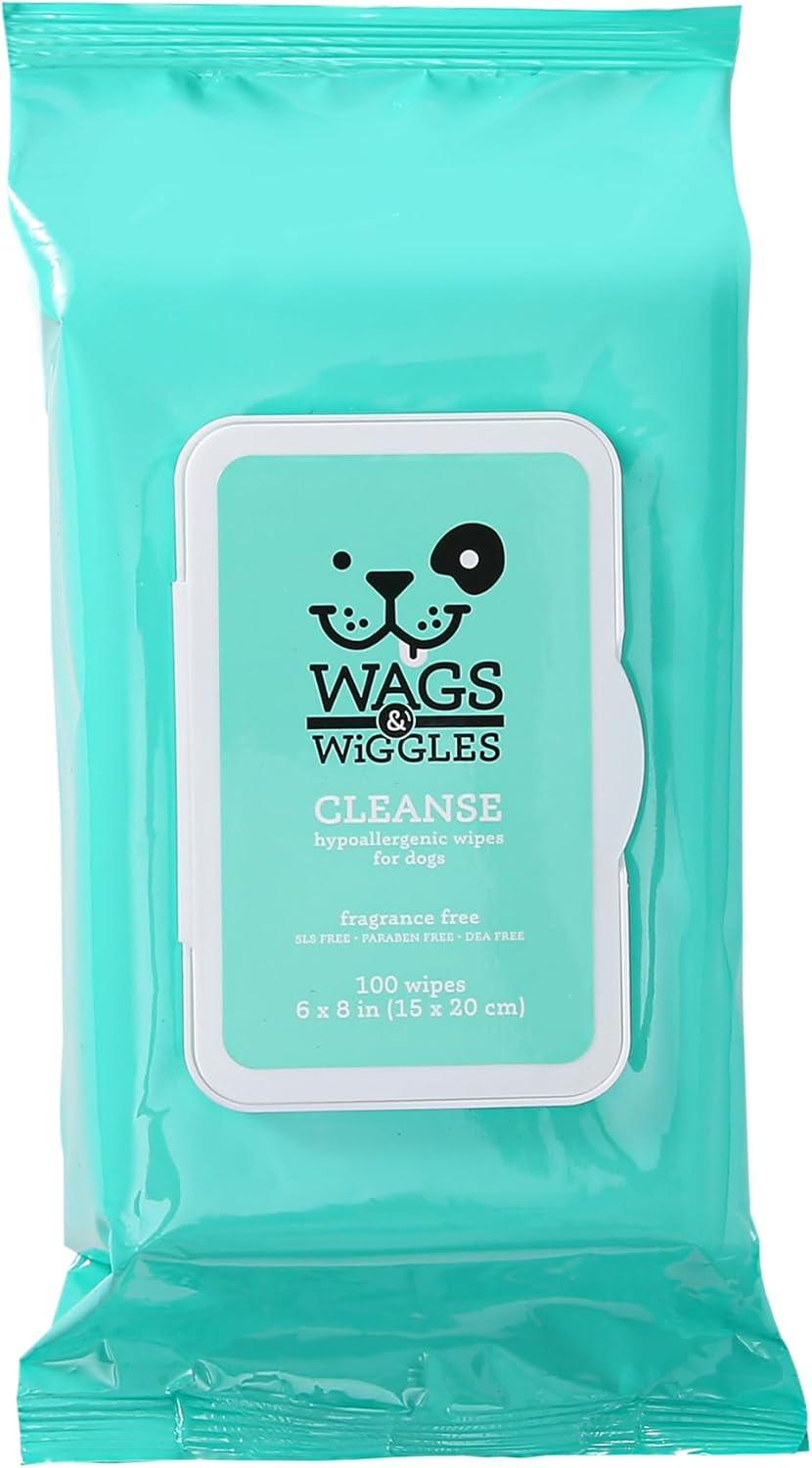 Wags & Wiggles Cleanse hypoallergenic dog wipes
