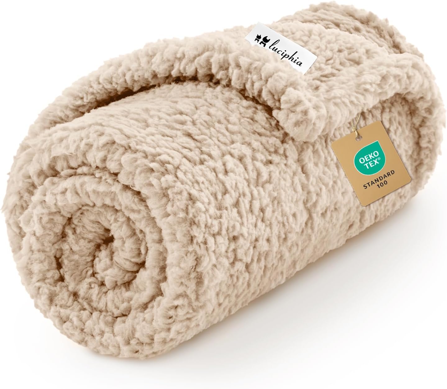 Soft sherpa crate blanket