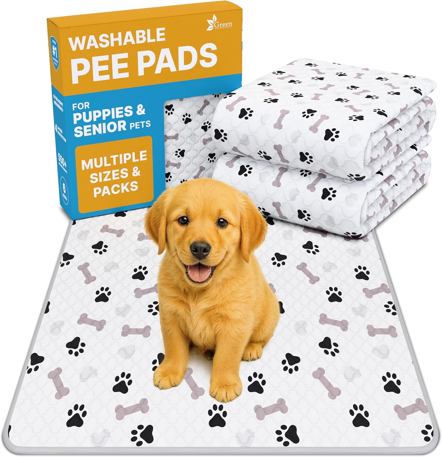 Washable puppy pee pads
