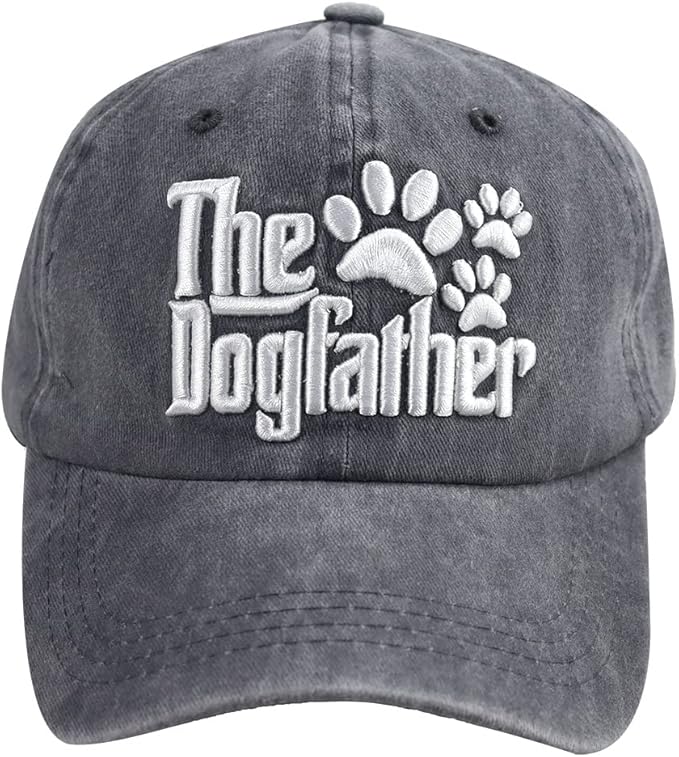 The DogFather embroidered vintage washed baseball cap