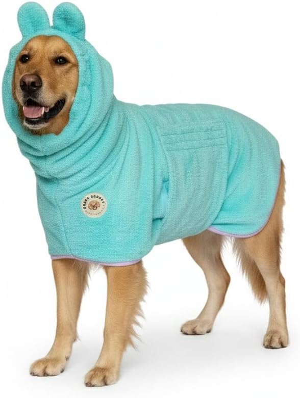 Dog bathrobe for drying