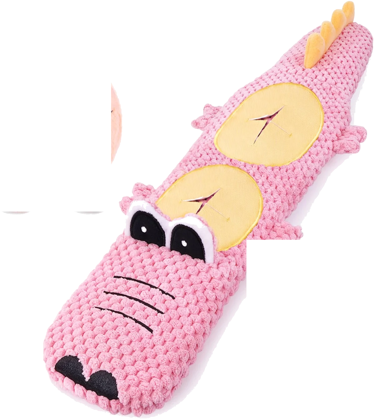 Crinkle crocodile hide-a-toy for dogs