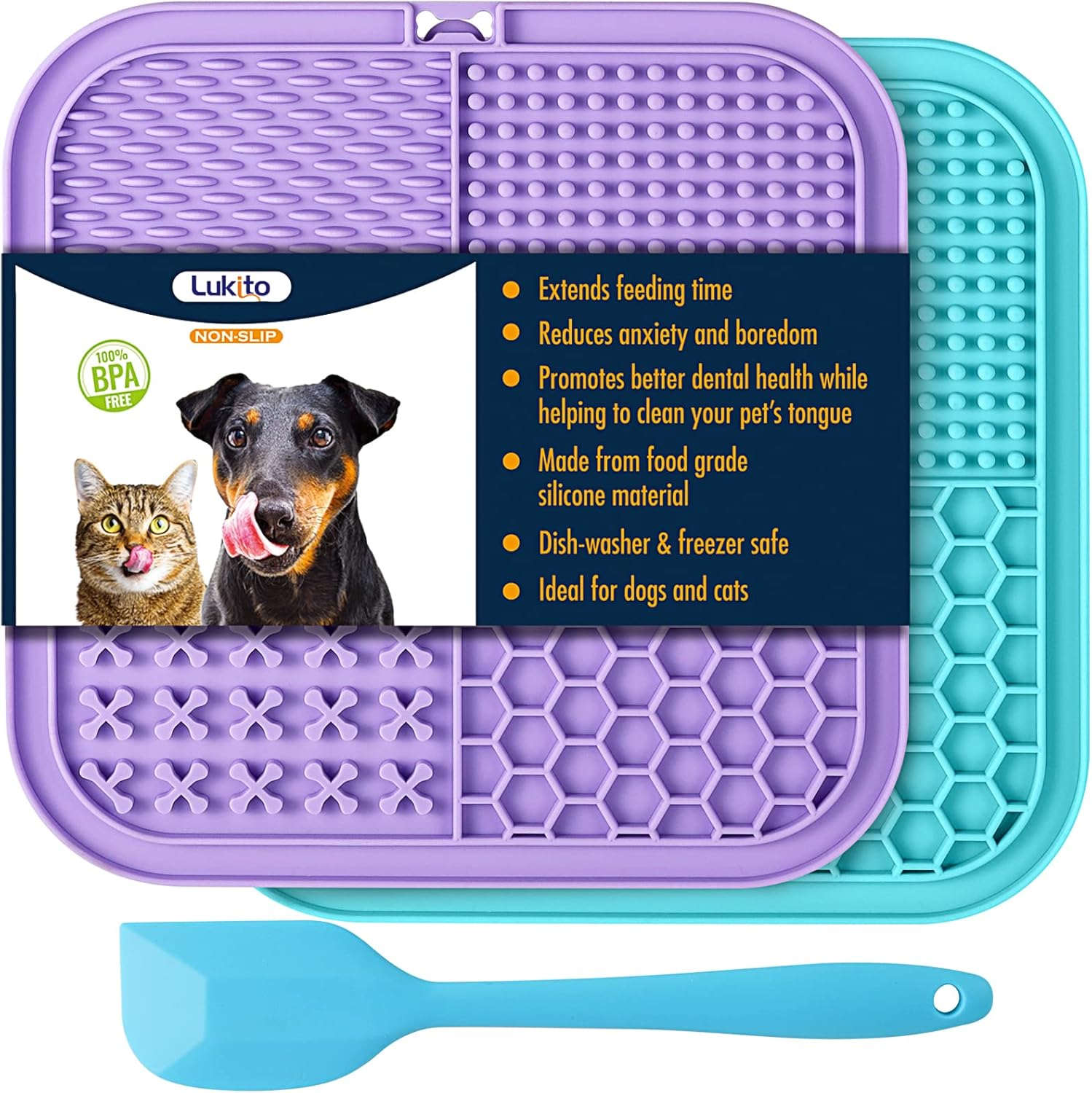 Lukito multi-texture lick mat