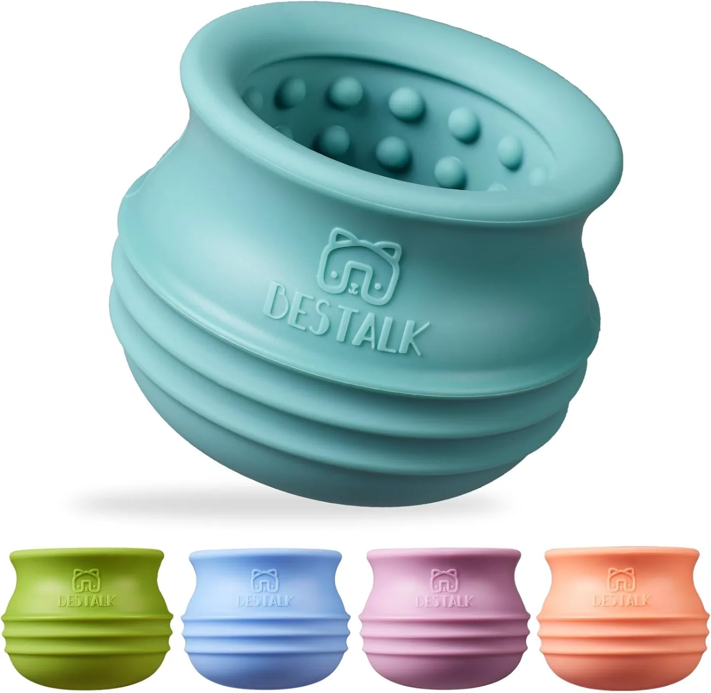 Wobbly silicone lick bowl for dogs