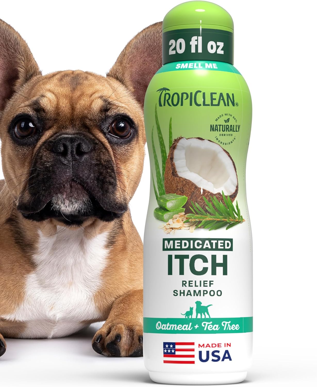 TropiClean medicated oatmeal itch relief dog shampoo