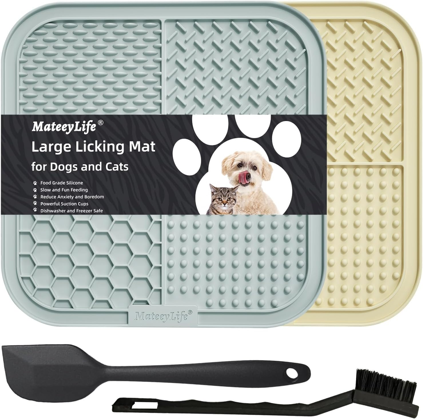 MateeyLife Large Lick Mat for Dogs and Cats
