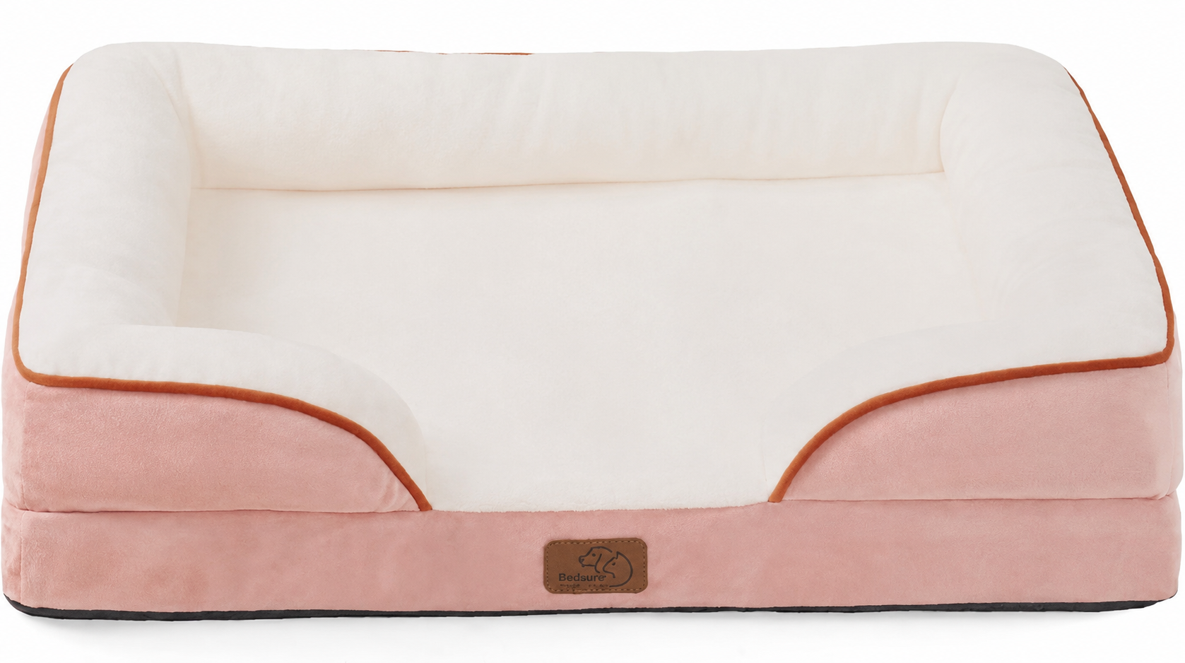 Bedsure pink orthopedic puppy bed