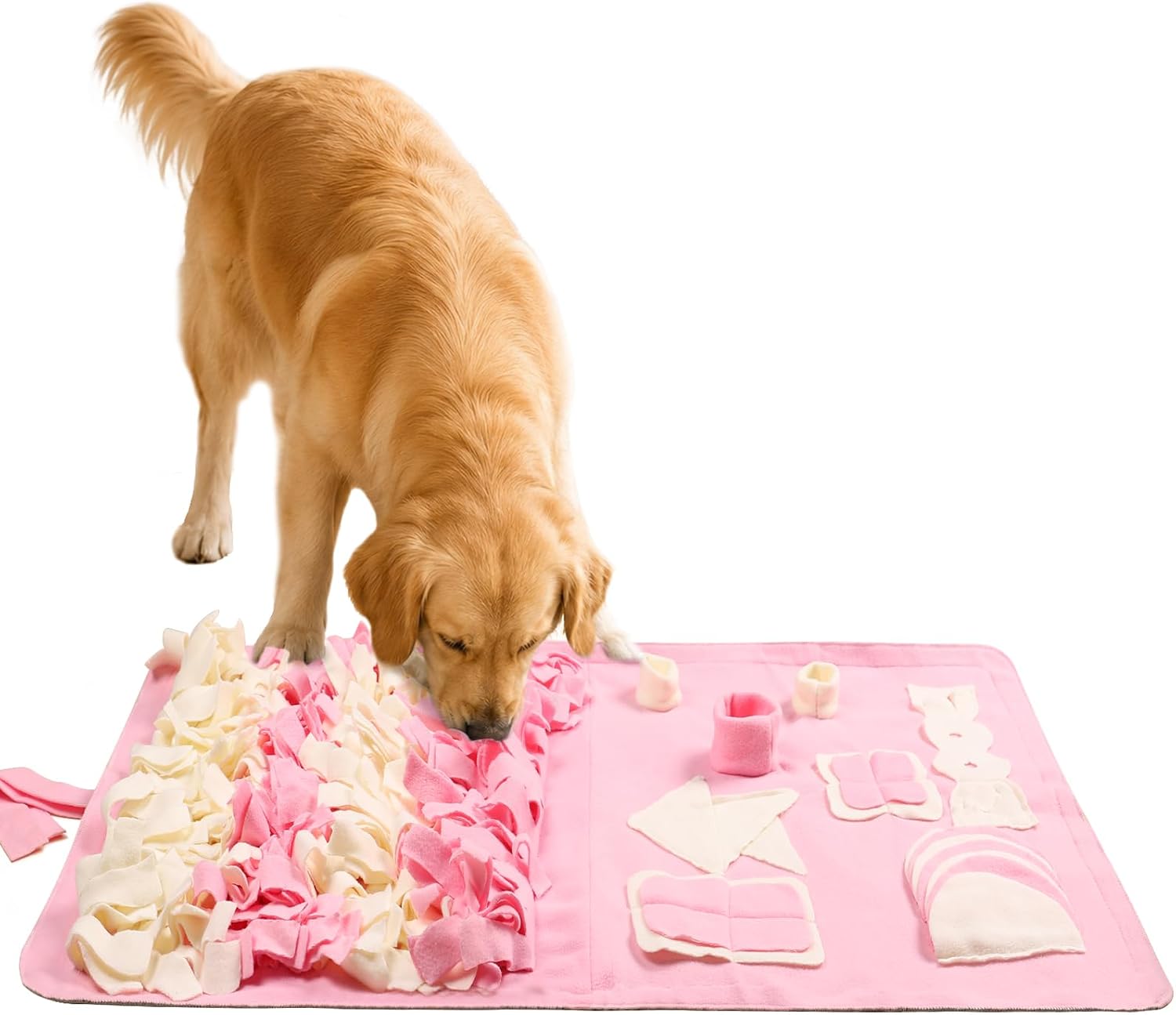 Pink snuffle mat for puppies